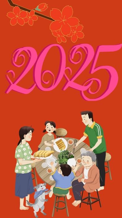 Hình nền Tết Ất Tỵ 2025 full HD