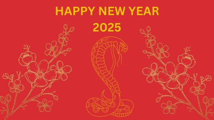 Hình nền Tết Ất Tỵ 2025 theo mạng Kim
