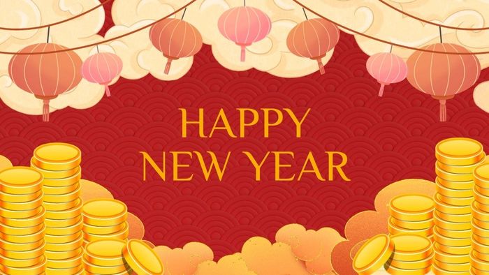 Hình nền Tết Ất Tỵ 2025 theo mạng Kim