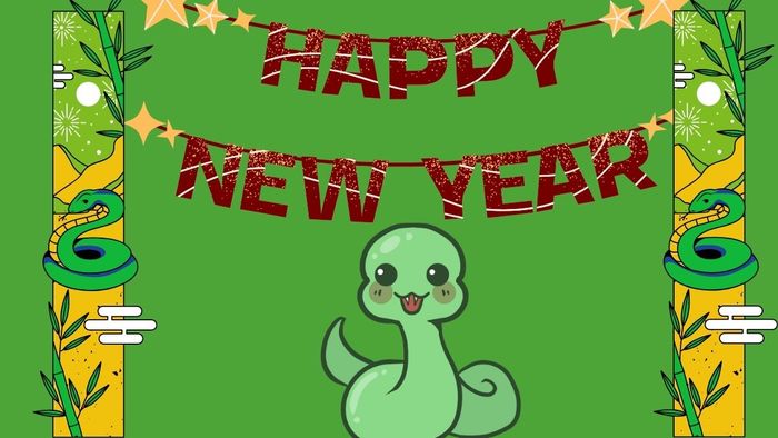 Hình nền Tết Ất Tỵ 2025 theo mạng Mộc