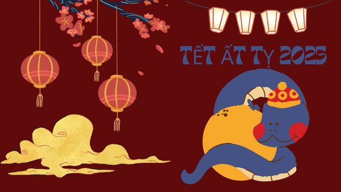 Hình nền Tết Ất Tỵ 2025 theo mạng Thủy