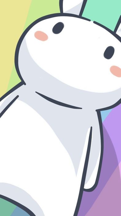 Hình nền Thỏ Bảy Màu cute và sinh động