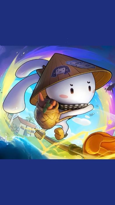Hình nền điện thoại Thỏ Bảy Màu dễ thương