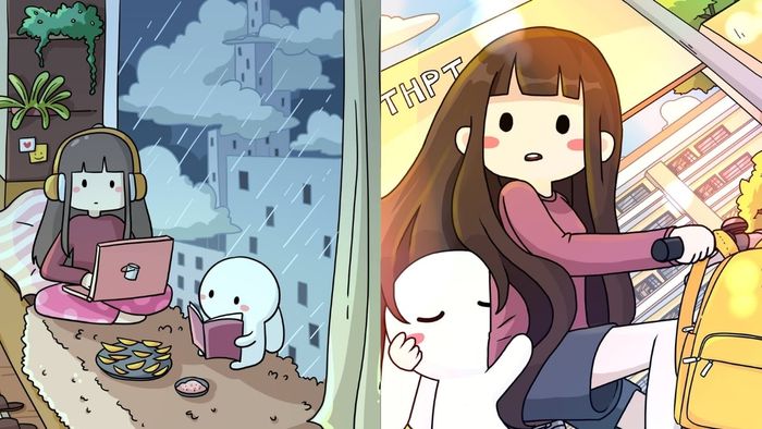 Hình nền Thỏ Bảy Màu tuyệt vời