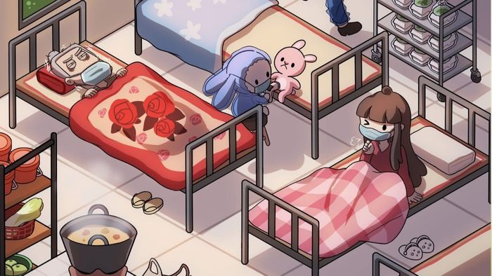 Ảnh nền Thỏ Bảy Màu cute và đáng yêu