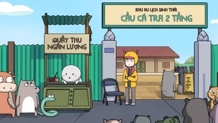 Hình nền Thỏ Bảy Màu mang phong cách hài hước độc đáo