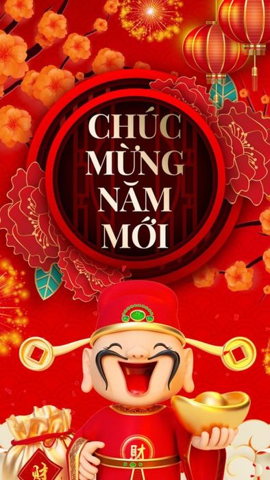 Hình nền thiệp chúc Tết 2025 với thiết kế độc đáo