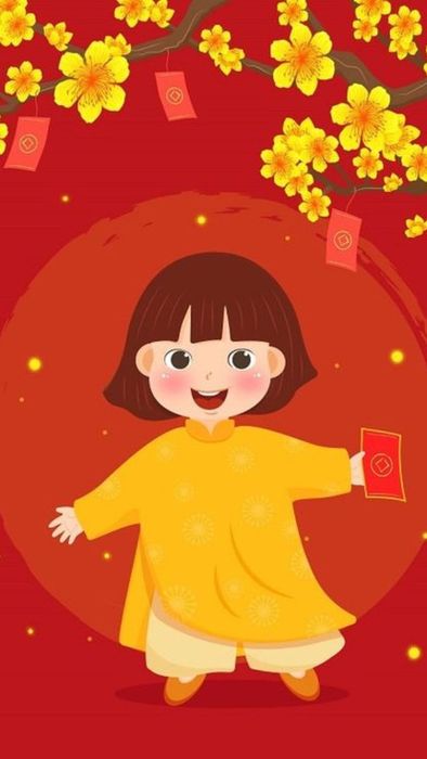 Hình nền thiệp chúc Tết đầy sức sống và ấn tượng