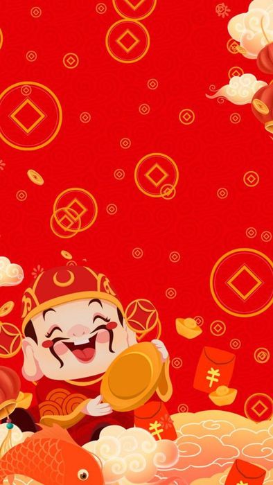 Hình nền thiệp Tết đẹp mắt và đáng yêu