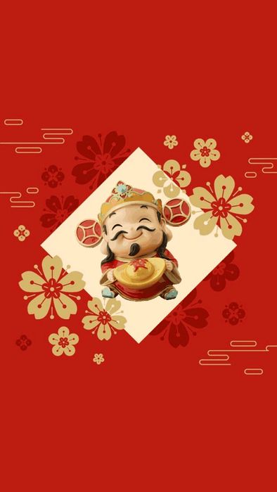 Hình nền thiệp Tết chúc mừng năm mới với thiết kế độc đáo