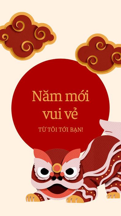 Hình nền thiệp chúc Tết 2025 với chủ đề gia đình hạnh phúc