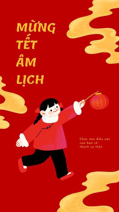 Hình nền thiệp chúc Tết 2025 tràn đầy niềm vui và hạnh phúc