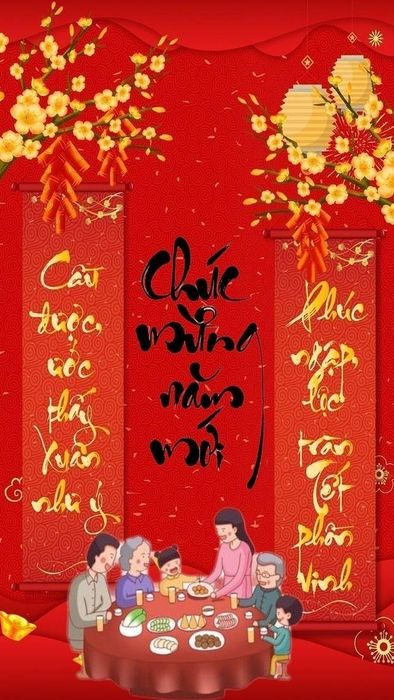 Hình nền thiệp Tết với thiết kế độc đáo và ấn tượng
