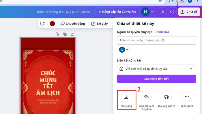Cách làm thiệp Tết đơn giản và đẹp nhất - Bước 5