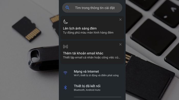 Hướng dẫn kiểm tra dung lượng thẻ nhớ trên điện thoại - Bước 1