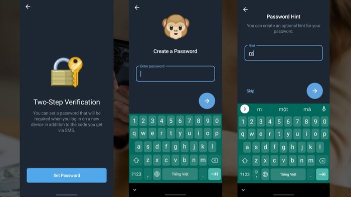 Hướng dẫn khôi phục mật khẩu Telegram bằng xác minh hai bước - Bước 2