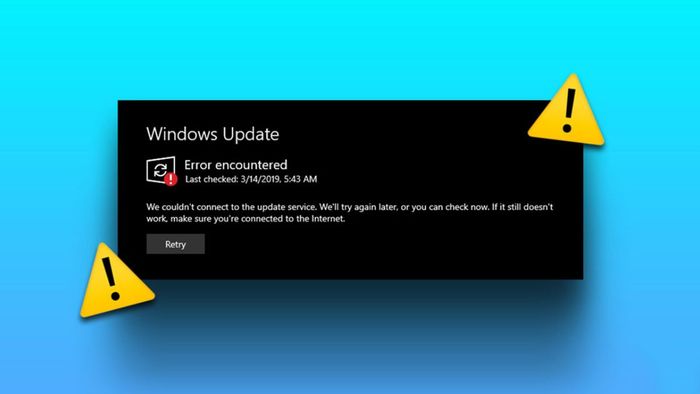 Vấn đề không nhận được thông báo cập nhật từ Microsoft