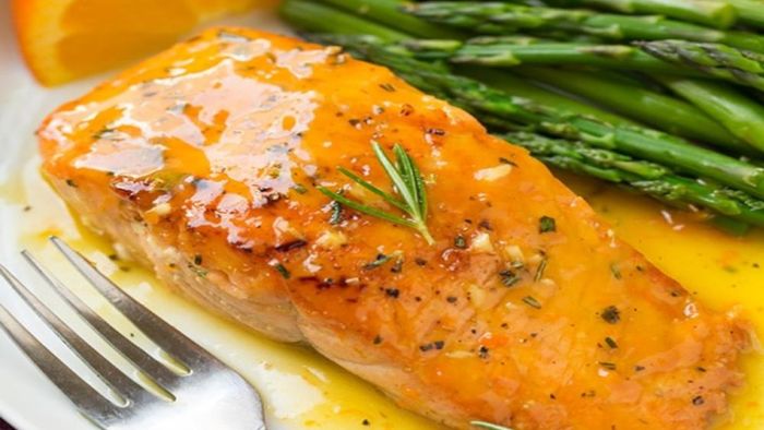 Hướng dẫn làm cá hồi nướng măng tây với nồi chiên không dầu - Bước 4