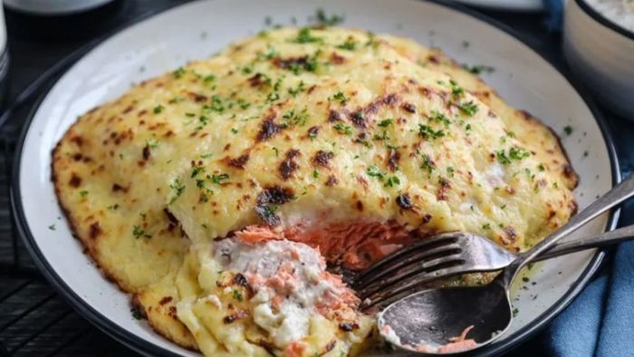 Hướng dẫn cách nướng cá hồi phô mai bằng nồi chiên không dầu