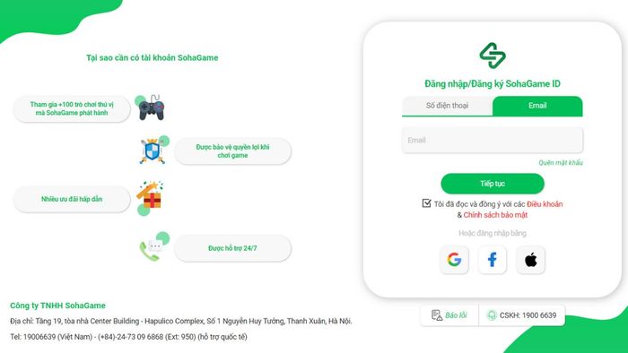 Hướng dẫn nạp tiền SohaGame trực tiếp bằng SohaCoin - Bước 1