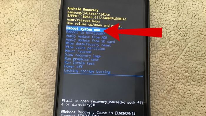 Hướng dẫn khôi phục cài đặt gốc để khắc phục lỗi màn hình đen Samsung - Bước 3