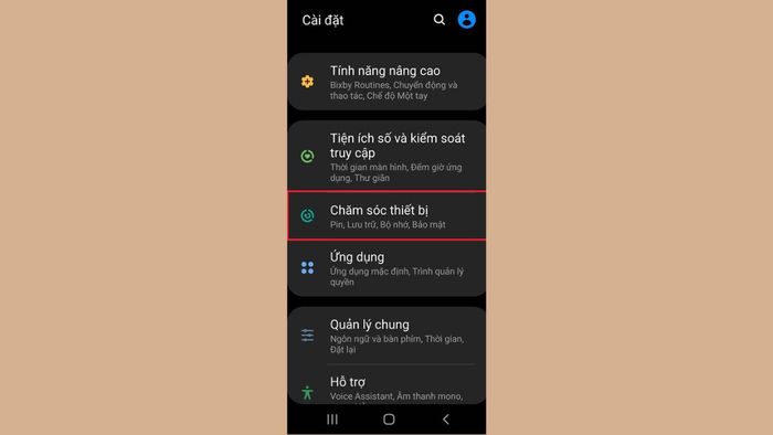 Hướng dẫn khắc phục chế độ sạc nhanh trên Samsung - Bước 2