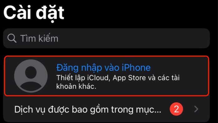 Hướng dẫn tắt đồng bộ iCloud trên 2 iPhone: Bước 1