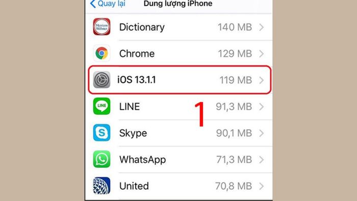 Hướng dẫn xóa bản cập nhật iOS trên iPhone – Bước 2