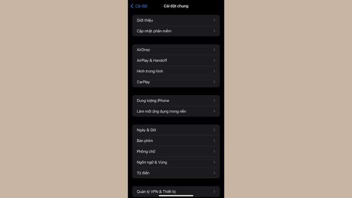 Hướng dẫn tắt cập nhật hệ điều hành iOS – Bước 3
