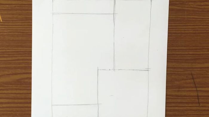 Bước 1: Phác họa sơ lược tranh tĩnh vật