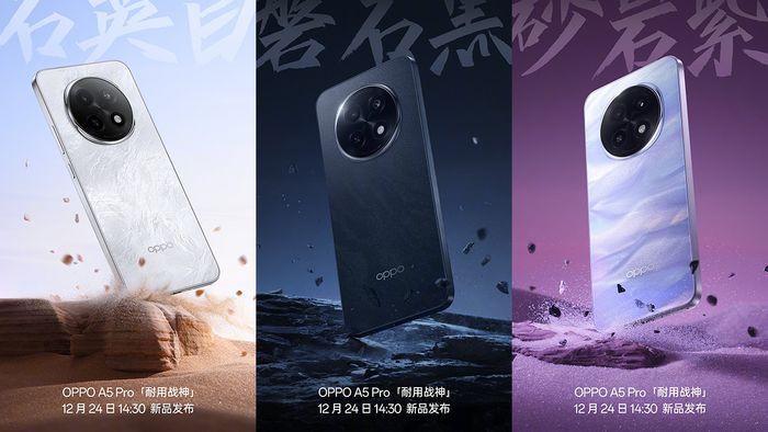 Các lựa chọn màu sắc của OPPO A5 Pro