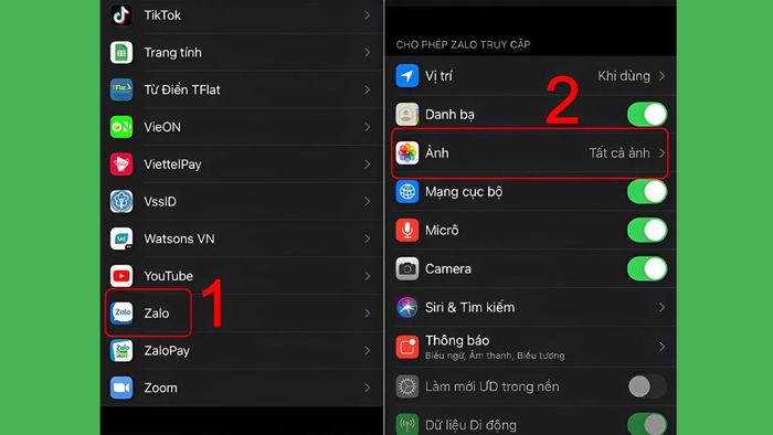 Hướng dẫn sửa lỗi không gửi được ảnh trên Zalo