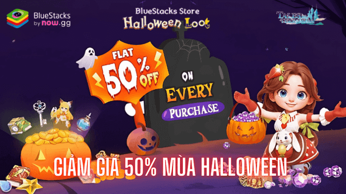 Tales of Terrarum: Tham gia sự kiện mua sắm mùa Halloween giảm 50% tại cửa hàng BlueStacks Store