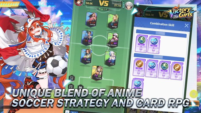 Hướng dẫn cơ bản cho người mới khi tham gia Victory Girls Anime Soccer trên PC qua BlueStacks