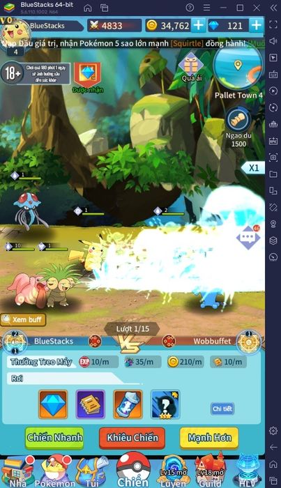 Trải nghiệm tựa game Pokémon Liên Minh Bảo Bối trên máy tính với BlueStacks