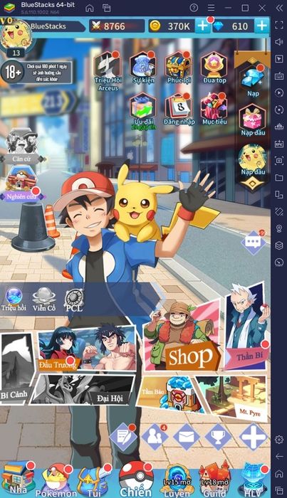 Trải nghiệm Pokémon Liên Minh Bảo Bối trên PC với BlueStacks