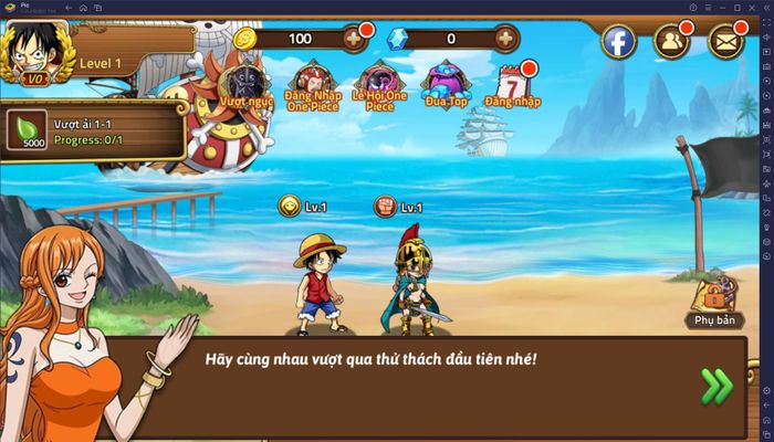 Hướng dẫn dành cho tân thủ khi chơi Huyền Thoại Hải Tặc trên PC với BlueStacks
