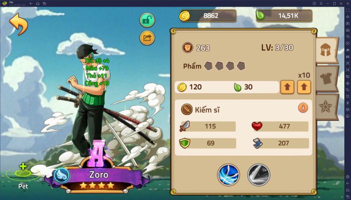 Hướng dẫn cho người mới khi chơi Huyền Thoại Hải Tặc trên PC với BlueStacks