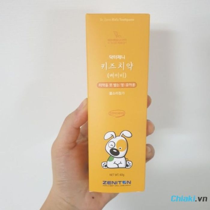Kem đánh răng không chứa flour cho bé Dr Zenni