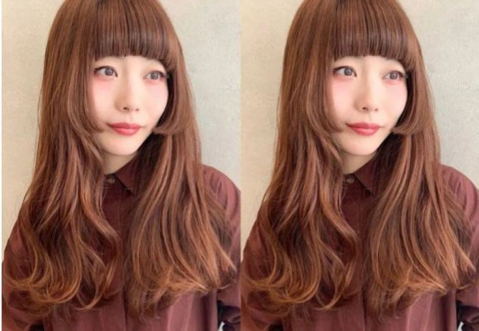 Tóc layer dài Long Wavy Hime nhuộm màu