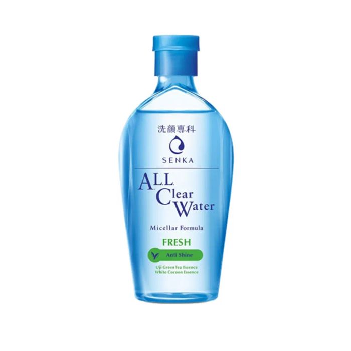 Nước tẩy trang Senka All Clear Water Fresh Shiseido, sản phẩm dành cho da khô của Nhật
