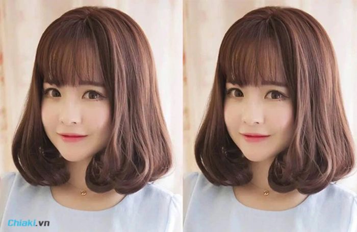 tóc ngắn uốn cụp kiểu cổ điển