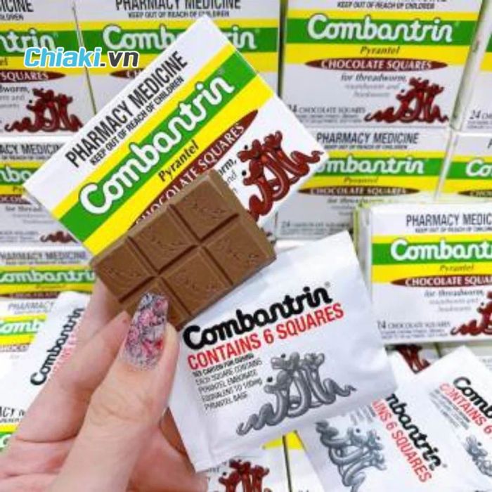 <span>Thuốc tẩy giun Combantrin Socola Úc dành cho người lớn và trẻ em</span>