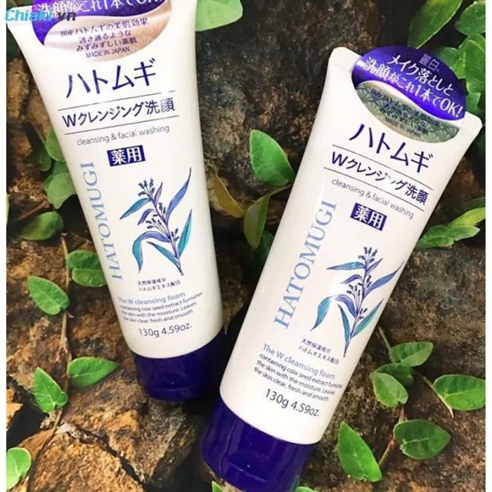 Sản phẩm Sữa rửa mặt Nhật Bản Hatomugi Naturie giúp cải thiện tình trạng mụn trứng cá