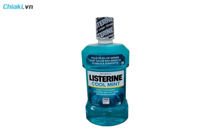 nước súc miệng trị sâu răng Listerine Cool Mint 