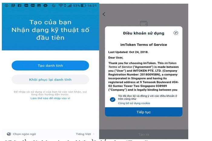 Hướng dẫn đăng ký ví ImToken