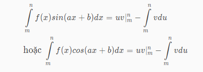 Phương pháp tính tích phân từng phần rất hiệu quả
