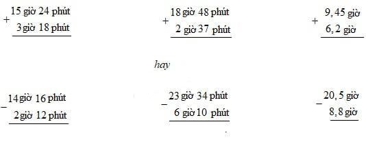 Vở bài tập Toán lớp 5 bài 158: Ôn tập các phép tính liên quan đến số đo thời gian