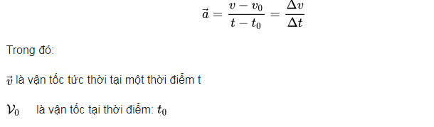 Tất cả công thức và bài tập liên quan đến gia tốc