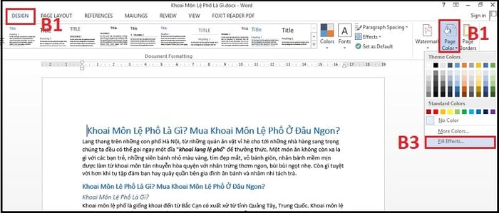 Hướng dẫn thay đổi màu nền trong Word một cách nhanh chóng và dễ dàng